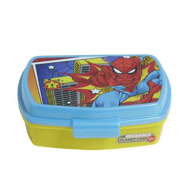 Bo&icirc;te &agrave; sandwich Spiderman plastique 14x17x5,6cm