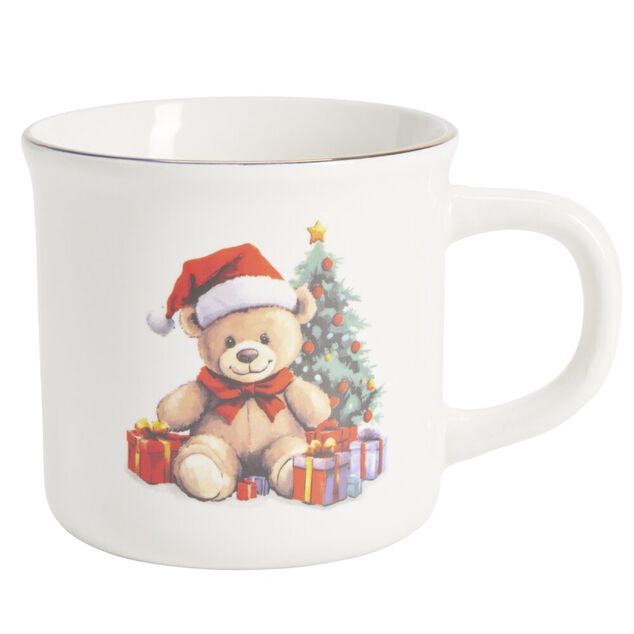 Coffret mug No&euml;l 330ml motif mignon avec biscuits (3 mod&egrave;les)