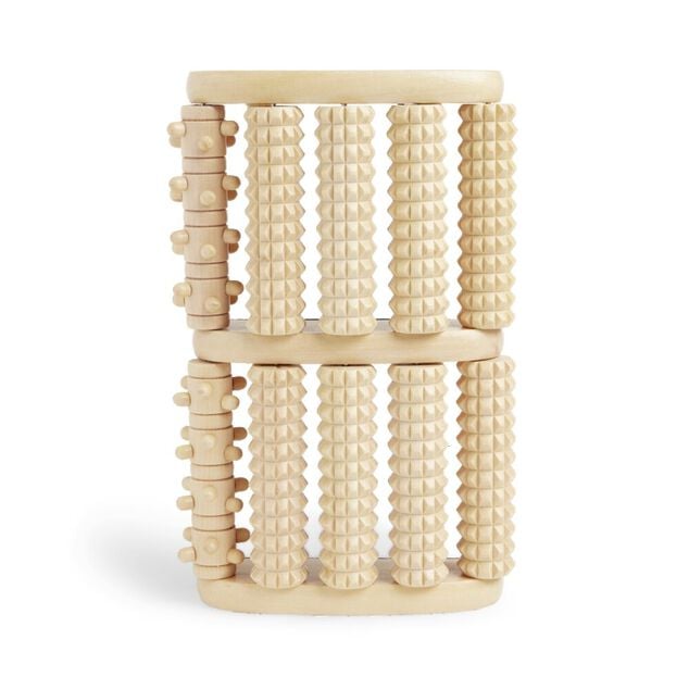 Rouleau de massage pour pieds en bois 28x18xH8cm