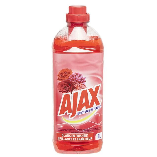Nettoyant Ajax senteur fleurs m&eacute;diterran&eacute;ennes 1L
