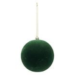 Boule de No&euml;l velours uni &Oslash;10 cm