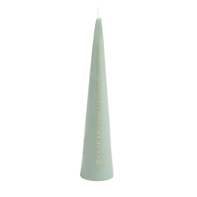 Bougie de l'Avent forme sapin &Oslash;5xH25 cm (3 mod&egrave;les)