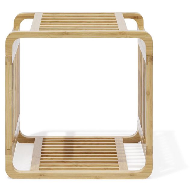 &Eacute;tag&egrave;re 1 case Macao bambou naturel - L.33xP.33xH.33 cm