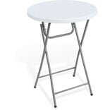 Table bar de jardin Fiesta blanc Ø80xH110cm