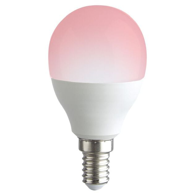 Ampoule LED E14 G45 couleurs changeantes avec t&eacute;l&eacute;commande 470lms