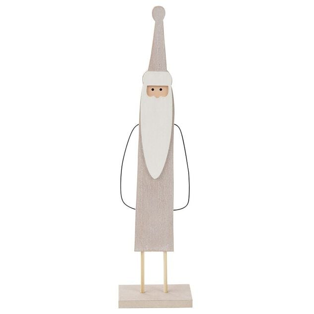 P&egrave;re No&euml;l en bois &agrave; poser