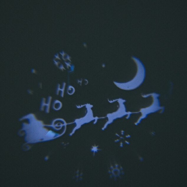 Projecteur ext&eacute;rieur LED solaire No&euml;l motifs anim&eacute;s