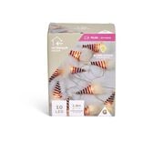 Guirlande lumineuse intérieur gnome 10LED blanc chaud à piles 1,8m