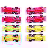 Mini voiture de course rouge et jaune x8