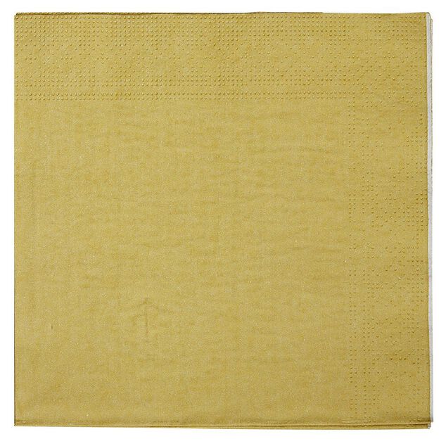 Serviette en papier dor&eacute; x 40