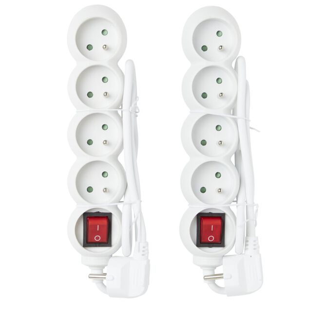 Bloc multiprise 4x16A L23,8cm x2