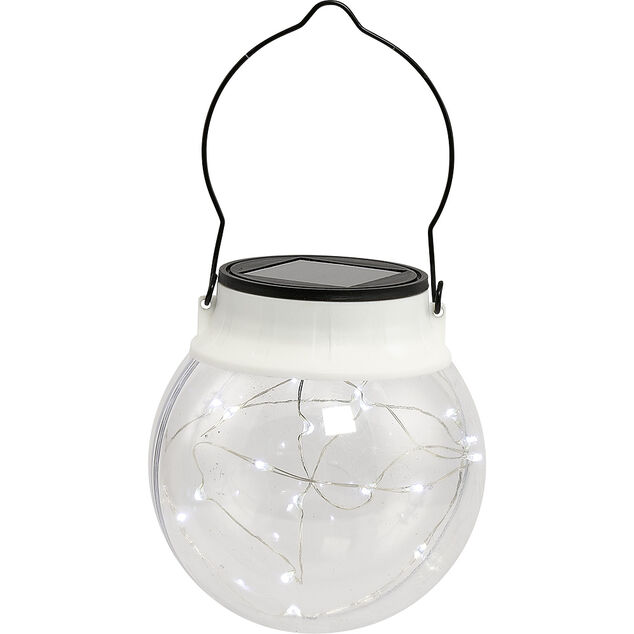 Lanterne Solaire à suspendre 20 micro Led Blanc froid