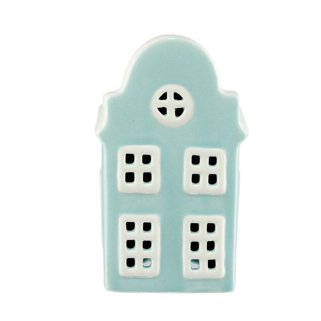 D&eacute;coration &agrave; poser maisonnette en dolomite 6x6xH11,5cm (2 mod&egrave;les)