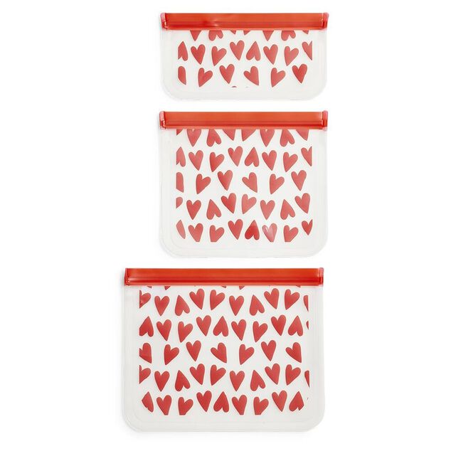 Lot de 3 sacs alimentaires en plastique - 3 modèles