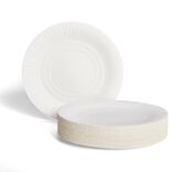 Lot de 100 assiettes en carton blanc &Oslash;23 cm