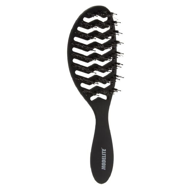 Brosse tunnel multi-usages nylon/sanglier picots perl&eacute;s noir