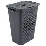 Coffre &agrave; linge 57L gris