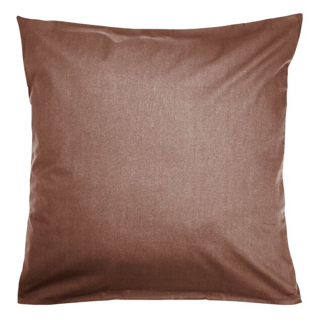 Taies d'oreiller carr&eacute;e x2 microfibre uni 63x63cm (4 mod&egrave;les)