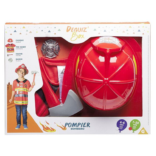 Deguiz'box d&eacute;guisement Pompier - 7/10 ans