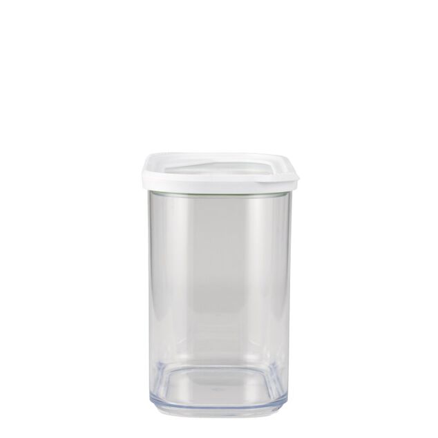 Bo&icirc;te de conservation x5 transparente avec couvercle blanc 0,4 &agrave; 2L