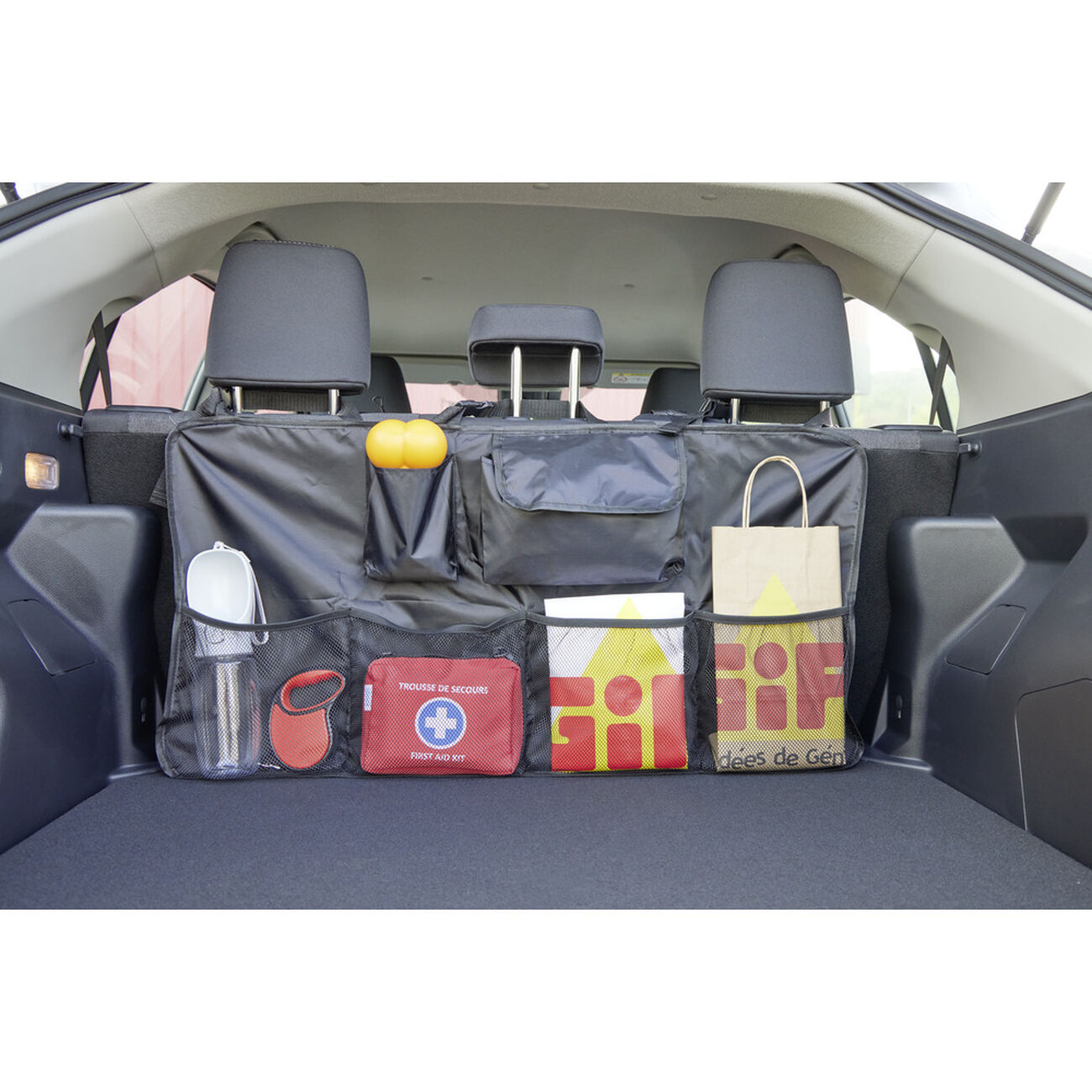 Organiseur De Voiture Coffre Et Siège - Rangement Voiture Avec Multi-Poches Pour Voyage Et Famille