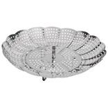 Panier vapeur réglable métal gris Ø28,5xH9,5cm