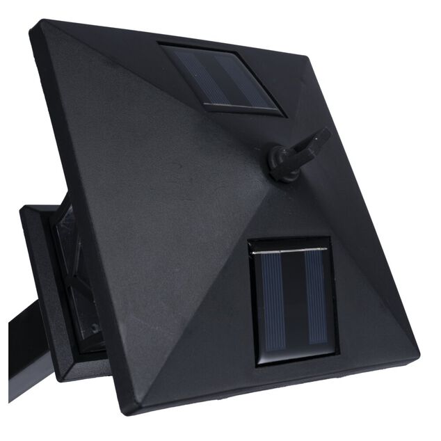 Lampadaire solaire LED &agrave; planter vert H128cm