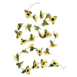 Guirlande tournesol artificiel 26 t&ecirc;tes L150cm