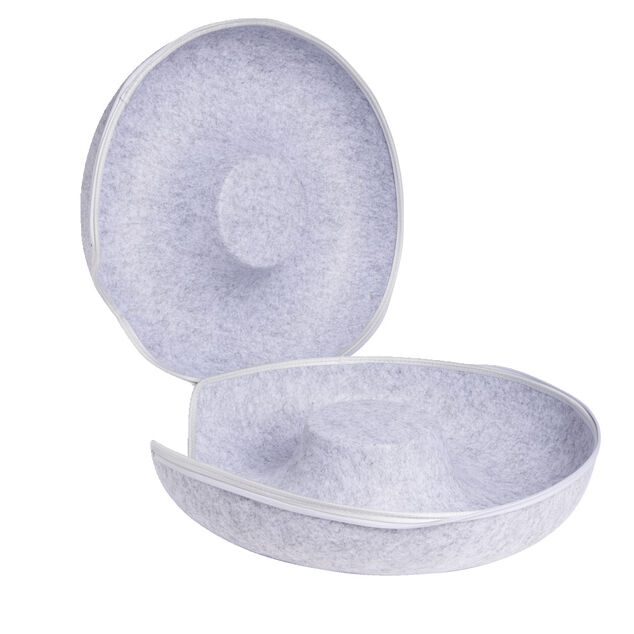 Tunnel pour chat en feutrine grise &Oslash;50xH20cm