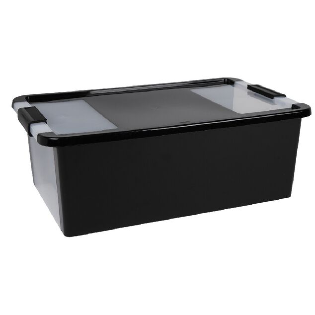 Bo&icirc;te de rangement 26 L noir