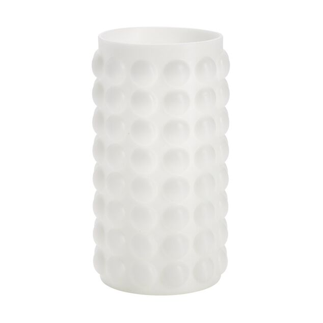 Vase en verre Bubble iridescent blanc &Oslash;12xH21,5cm