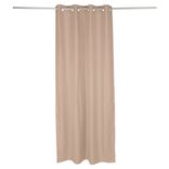 Rideau occultant effet tram&eacute; beige 140x240cm