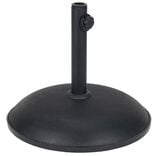 Pied de parasol rond ciment noir 20kg &Oslash;45xH38cm