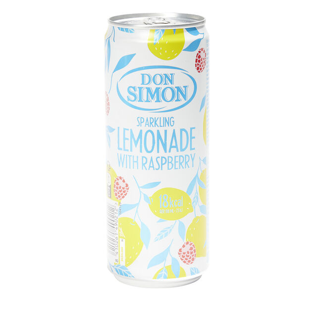 Citronnade p&eacute;tillante &agrave; la framboise Don Simon canette 33cl
