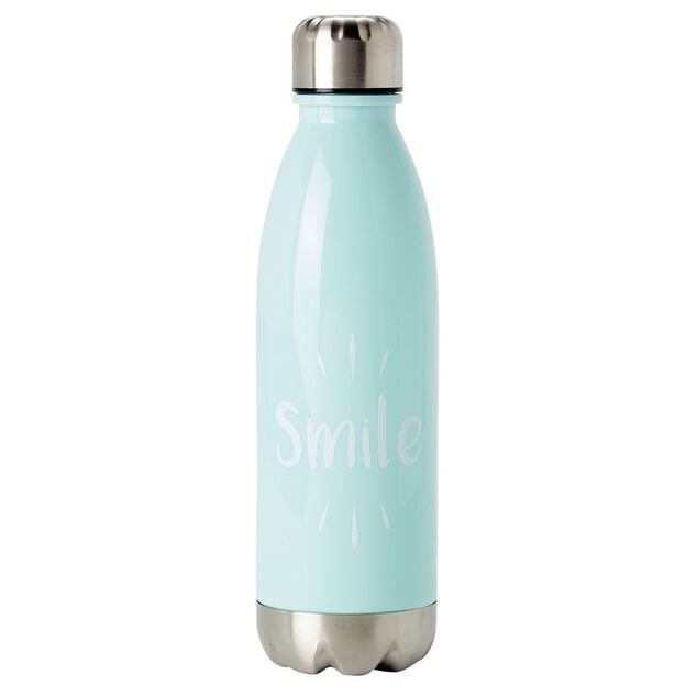 Bouteille r&eacute;utilisable message imprim&eacute; H25 cm