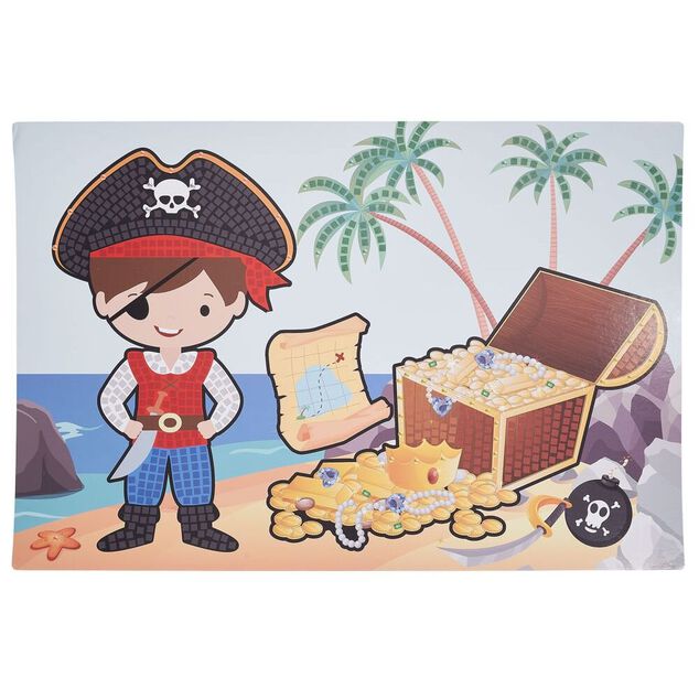 Mosa&iuml;que g&eacute;ante &agrave; sticker th&egrave;me pirate x4 - 40x60cm