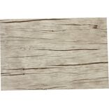 Set de table rectangulaire plastique effet bois gris clair