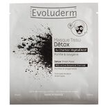 Masque tissu Evoluderm détox charbon végétal