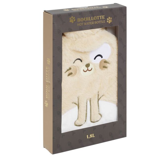 Bouillotte enfant peluche animal kawaii 1,8L (2 modèles)