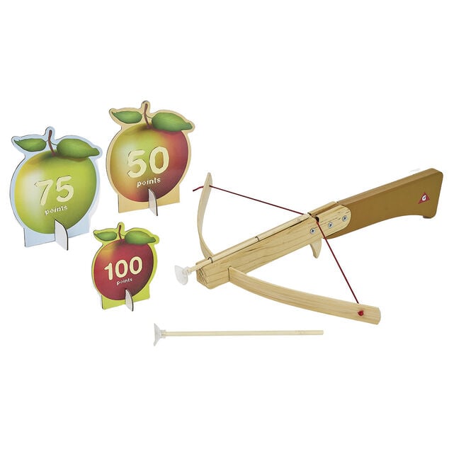 Arbalette avec 2 fl&eacute;chettes et 3 cibles en bois