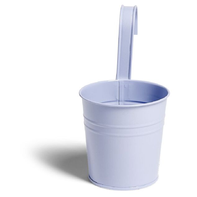Cache pot &agrave; suspendre m&eacute;tal mauve &Oslash;10cm