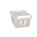 Bo&icirc;te de rangement plastique transparent 8L