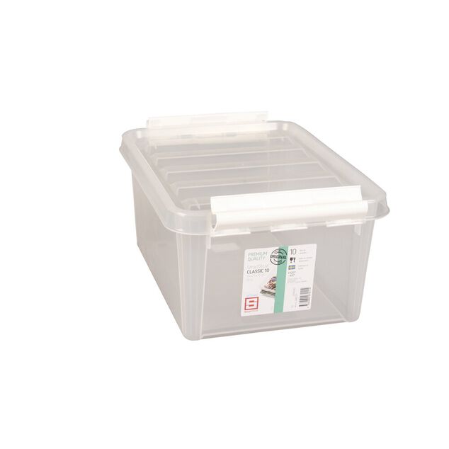Bo&icirc;te de rangement plastique transparent 8L