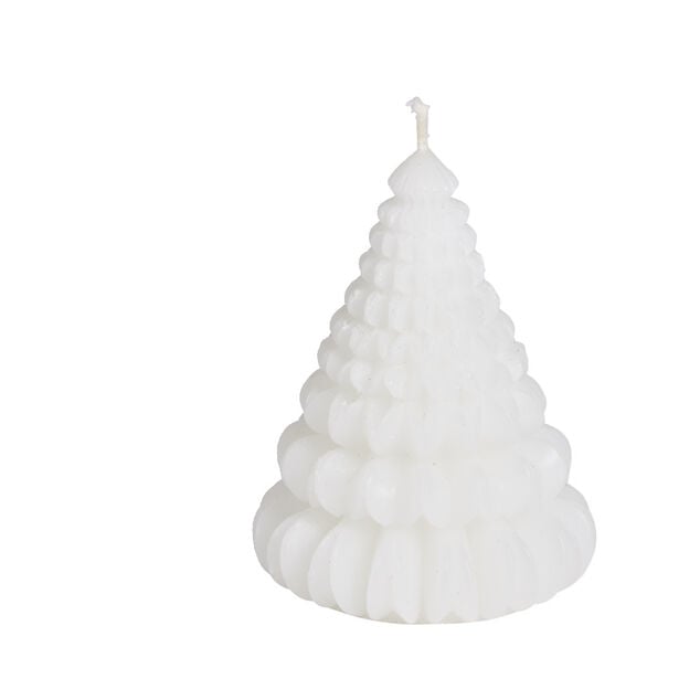 Bougie c&ocirc;ne &Oslash;7,2xH9,5cm - 3 coloris
