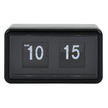 Horloge r&eacute;tro &agrave; rabat automatique plastique noir