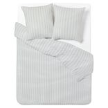 Parure de lit 2 personnes 240x220cm satinée à rayures (2 modèles)