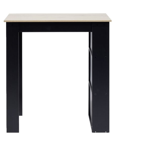 Mange debout bois et m&eacute;tal noir 60x100xH105cm