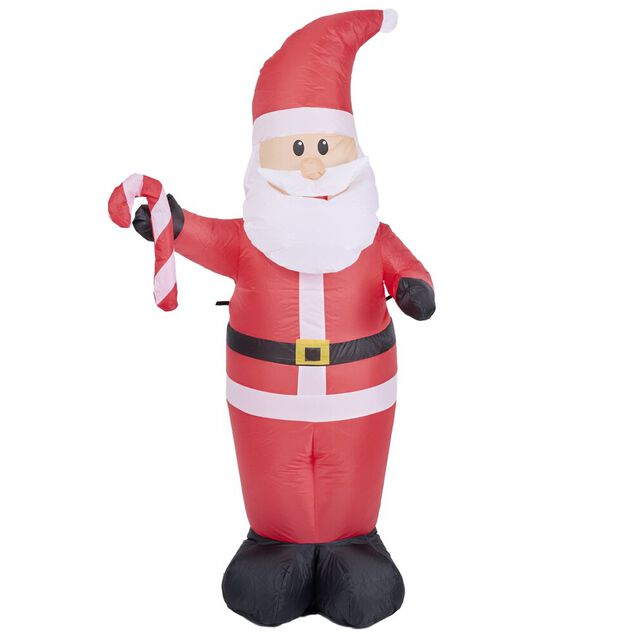 P&egrave;re No&euml;l gonflable lumineux rouge et blanc H150cm
