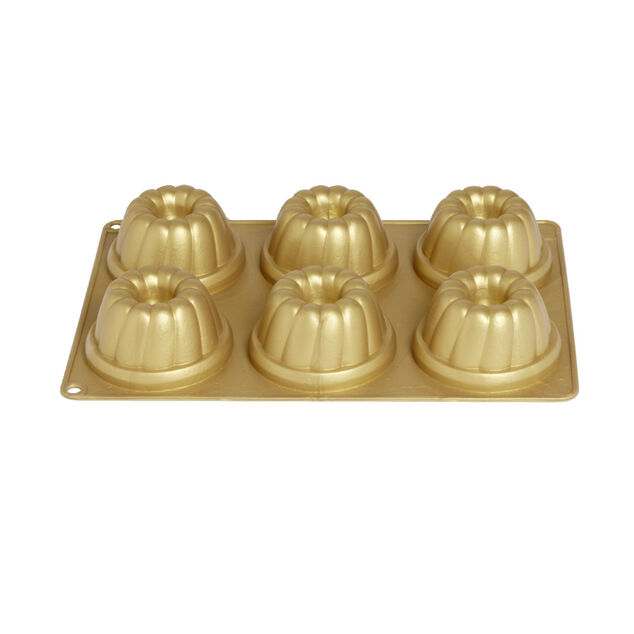 Moule &agrave; g&acirc;teau silicone dor&eacute; kouglof 6 portions 19x27cm