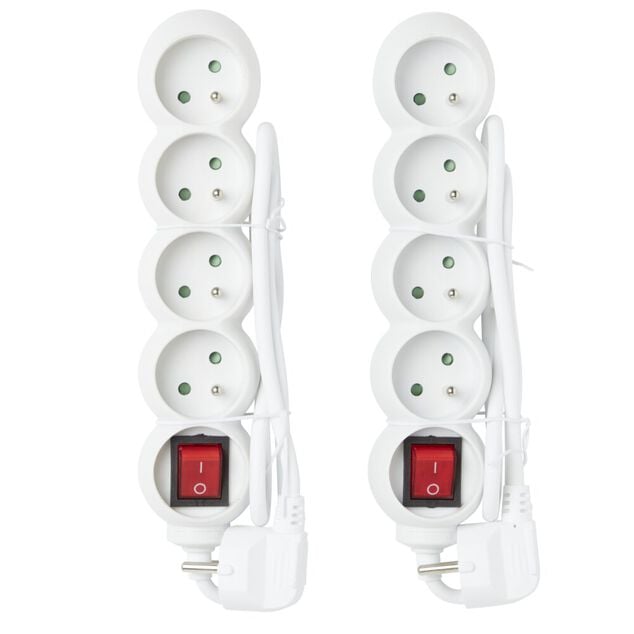 Bloc multiprise 4x16A L23,8cm x2